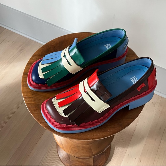 Colorful Camper Twins Fringed Loafers - Picture 2 of 6